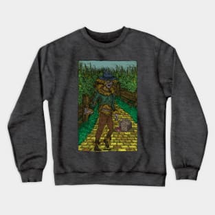 Walkers Of Oz: Zombie Wizard of Oz Walking Dead Cornfield Parody Crewneck Sweatshirt